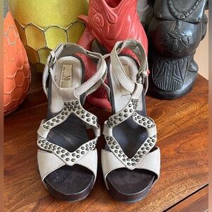 MIA Limited Edition Women’s Taupe Adelphine Wedge Sandals
